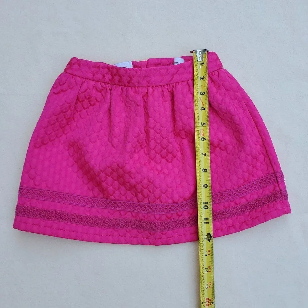 Genuine Kids from OshKosh Pink Textured A-Line Mini Skirt